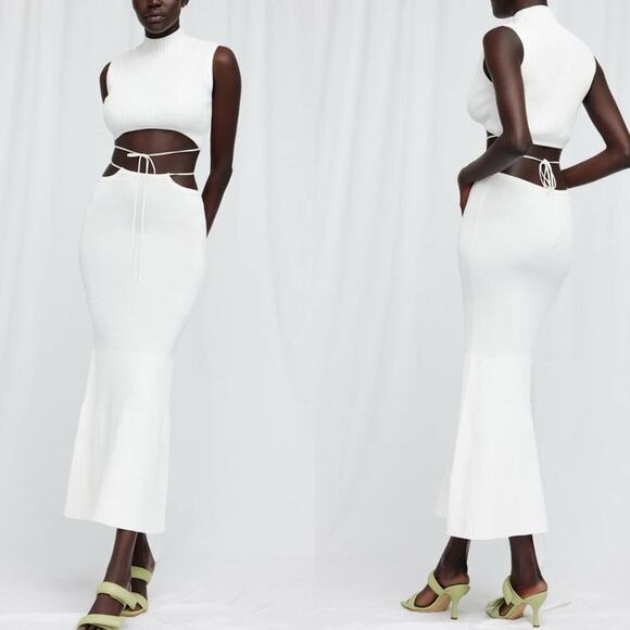 Significant Other Dresses & Skirts - Significant Other Ivory Knit Skye Maxi Skirt Size 6 NWT